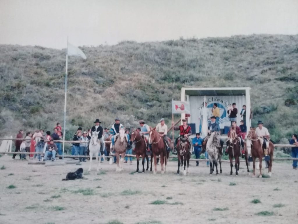 Jineteada en los 90.Foto cedida por Sabina Sanz