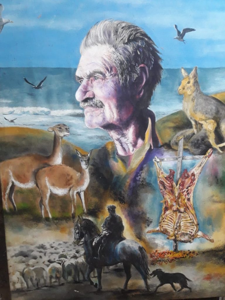 Puestero. Don Idiarte. Pintura Claudio Omar Segundo. Cedida por Emilio Ferro