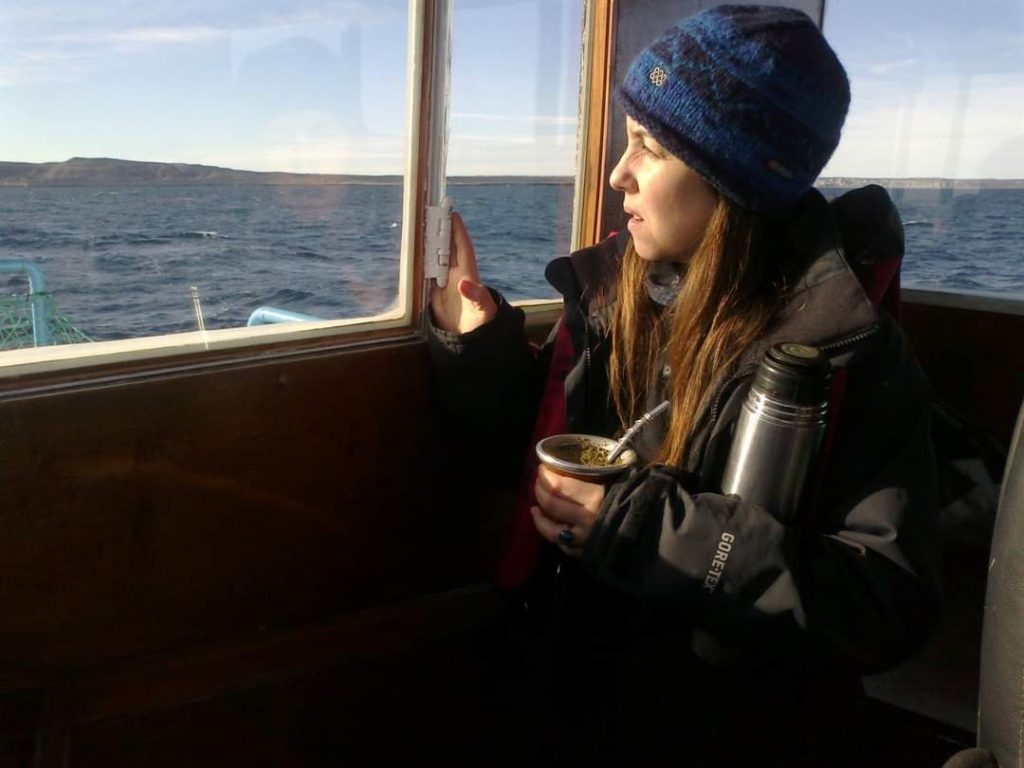 Investigadora a bordo