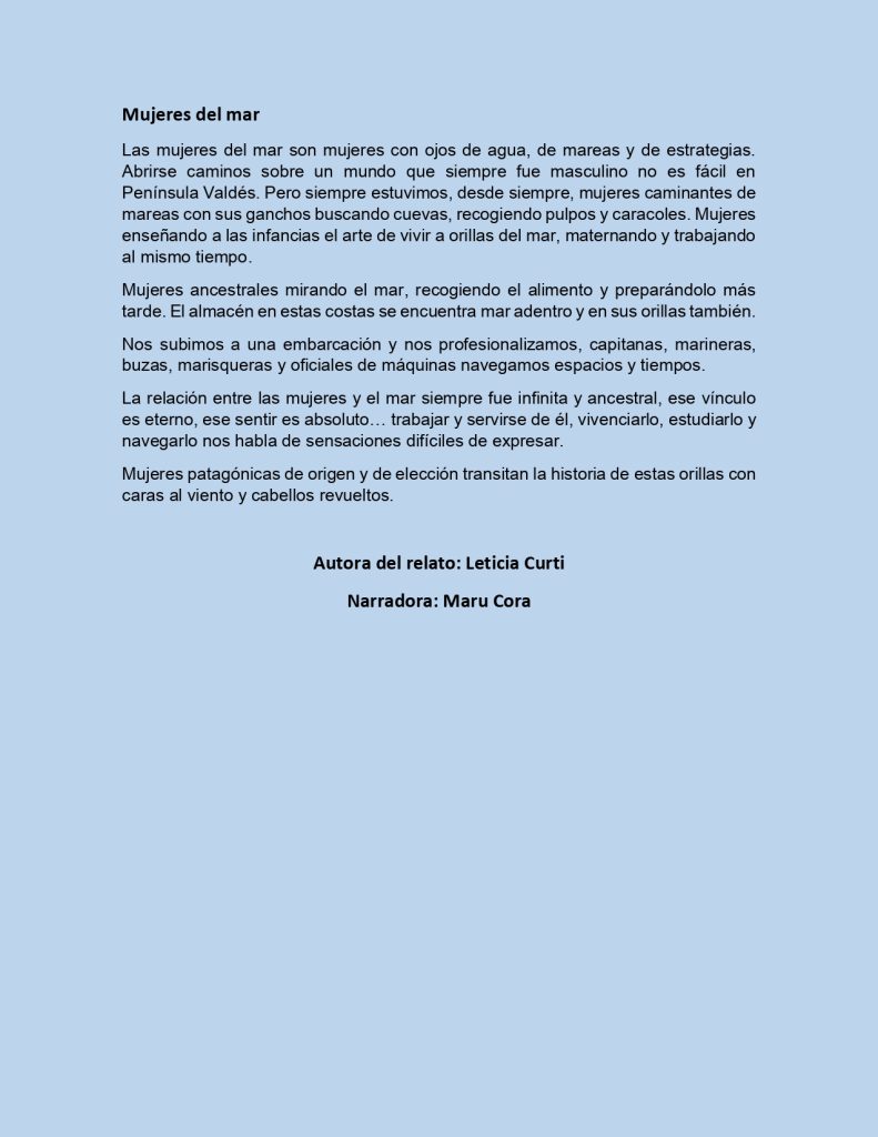 Mujeres del mar_ texto del relato