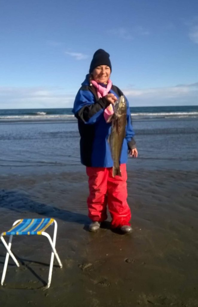 Pescadora. Foto Familia Lagos