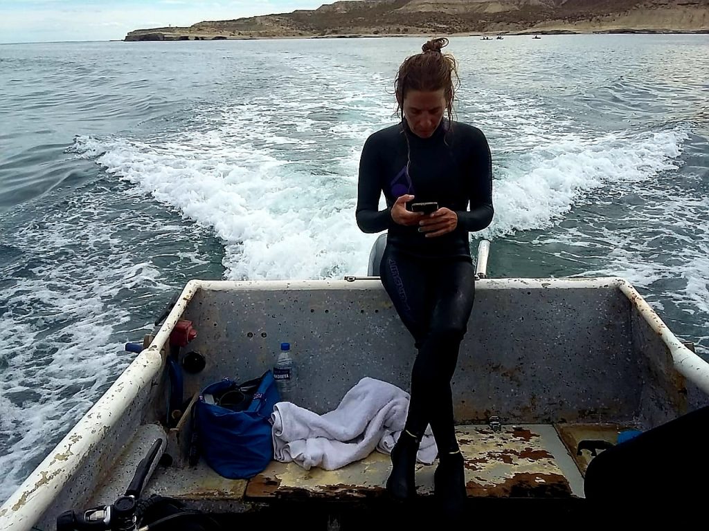 Pontonera. Embarcación de buceo